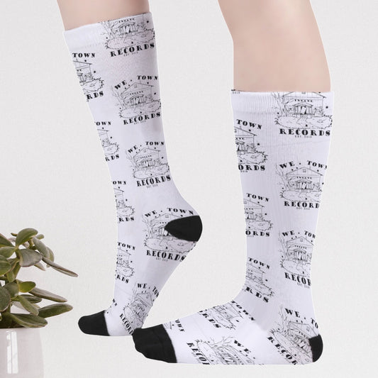 WeTown Records Logo Print Socks